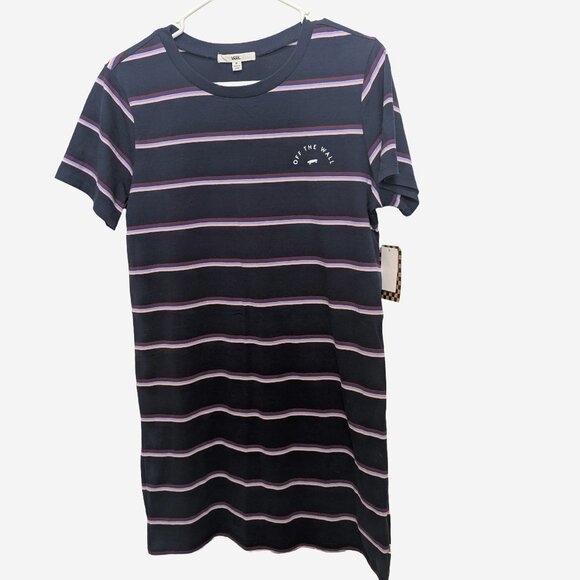 Vans Striped Tshirt Dress | Size M | NWT - Picture 1 of 6